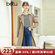 betu百圖女裝秋季新款風衣小眾氣質(zhì)款風衣中長款風衣外套女2208T52 卡其 L