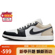 耐克NIKE男子休閑鞋喬丹AJ1 JORDAN 1運動(dòng)鞋 553558-153米黑41