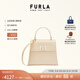 芙拉（FURLA）【禮物】1927牛皮復(fù)古簡(jiǎn)約純色小號(hào)女士單肩包斜挎包手提包 裸色