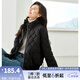 梵希蔓黑色棉服女棉襖2025新款秋冬加厚保暖菱格立領短款棉衣外套 M3613 黑色 M