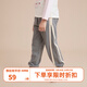歌瑞家（greatfamily）兒童褲子2025春季新款中大童裝小毛圈針織衛褲休閑長(cháng)褲A類(lèi)樂(lè )友 女童【花灰】 130 【6-7歲】