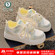 啄木鳥(niǎo)夏季小白鞋女2025新款透氣網(wǎng)面鞋學(xué)生百搭配裙子女鞋厚底運動(dòng)板鞋 白藍色 37 (235mm)