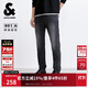 杰克·瓊斯（JACK&JONES） 男裝秋季牛仔褲修身版型時尚雙側(cè)插袋零錢袋皮標長褲225332072