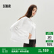 森馬（Semir）外套女秋短款蕾絲寬松蝙蝠袖棉麻立領(lǐng)2025新款甜美小清新夾克 本白10102 S