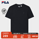 FILA 斐樂(lè )官方男子針織短袖衫2025秋新款時(shí)尚休閑舒適簡(jiǎn)約圓領(lǐng)T恤 傳奇藍-NV 2XL 185/104A/XXL