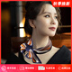 CRANTA KOMEIA絲巾女2025新款小方巾襯衫圍脖圍巾外搭媽媽生日禮物送女友老婆 橘黃色 高級感送女朋友愛(ài)人實(shí)用高檔