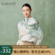 寶石蝶真絲絲巾雙面圍巾女絲綢披肩送女生媽媽生日禮物女禮盒/樓臺西畔1