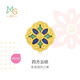 周生生黃金轉運珠Charme四方云紋國風(fēng)足金串珠不含繩92671C定價(jià)