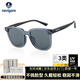 納維凱爾（Navigare）小帆船墨鏡男士開(kāi)車(chē)偏光防紫外線(xiàn)太陽(yáng)鏡情侶款眼鏡女情人節禮物 云煙藍 精致方框【旅游 駕駛 騎行 戶(hù)外 日常推薦】