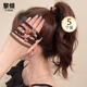 黎傾高彈力發(fā)繩【棕5根】耐用扎頭發(fā)高馬尾發(fā)圈皮套發(fā)飾頭繩愛(ài)心圓珠