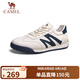 駱駝（CAMEL）德訓鞋休閑板鞋百搭復古經(jīng)典平底小白鞋 G14A547721 白/藍 41 