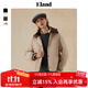 ELAND衣戀棉服女菱格紋輕盈保暖外套2025冬新款 淺卡其色(36)L/Beige L 170