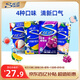 炫邁無(wú)糖口香糖 白桃葡萄荔枝卡曼橘味28片50.4g*4盒 糖果零食