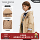 Teenie Weenie Kids小熊童裝春秋款男女童休閑連帽立領(lǐng)三防棉服外套 米色 160 cm