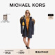 MICHAEL KORS邁克高仕 MK 女士牛仔連帽中長款派克大衣外套 靛藍(lán)色 976 S
