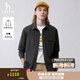 哈吉斯（HAZZYS）男裝 春秋款男襯衣休閑工裝風(fēng)潮流襯衫男ASCZK1BAX73 藏青色NV L (175/96A 48)