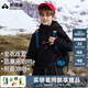 拓路者朱雀沖鋒衣兒童三合一戶(hù)外防風(fēng)防水外套旅行登山服男大童小個(gè)子女 黑色 抓絨兩件套 140
