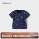 babylove嬰兒短袖t恤夏季薄款衣服莫代爾棉寶寶清涼上衣卡通彈力外出夏裝