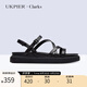 Clarks其樂涼鞋女 夏季新品優(yōu)雅一字帶平底涼鞋Aristella Rose海外直郵 26181259 37