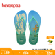 havaianas哈唯納Slim Postcard巴西印花人字拖外穿女士夏天涼拖鞋 0121-米色 37-38