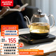 澳柯瑪（AUCMA）自動(dòng)上水恒溫電熱水壺玻璃煮茶器功夫茶具茶臺泡茶燒水壺煮茶壺電茶爐電水壺T39送禮1.2L
