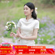 煙花燙國風(fēng)新中式襯衫女2025新款小個(gè)子氣質(zhì)減齡春夏短袖上衣ZG 笈滬 象牙白 M