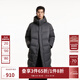 杰克·瓊斯（JACK&JONES）男裝冬季寬松過膝長款連帽加厚羽絨服男保暖外套大衣224412086 鍛鋼灰E39 XL