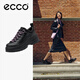 愛(ài)步（ECCO）休閑鞋女 輕盈舒適百搭厚底增高單鞋牛皮女鞋 蹤跡220713 黑色22071351052 37