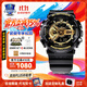 卡西歐（CASIO）黑金手表gshock黑白賽車(chē)冰韌運動(dòng)時(shí)尚學(xué)生防水送男友七夕禮物腕表 GA-110GB-1A潮流黑金