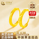 中國黃金（CHINA GOLD）黃金耳環(huán)女士款5G時(shí)尚素金車(chē)花耳環(huán)生日禮物送女友老婆教師節禮物 【送女友】足金耳環(huán) 約0.7g【品牌禮盒】
