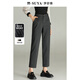 夢(mèng)舒雅（Msuya ）雅賽爾針織煙管褲2025秋季高腰顯瘦百搭通勤西裝九分褲
