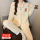 古闌迪莉日系空氣棉睡衣女秋冬季2025新款夾層簡(jiǎn)約保暖卡通休閑家居服套裝 XL 【115-135斤】