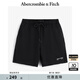 ABERCROMBIE & FITCH【毛圈布短褲】男裝25夏季美式字母LOGO運動(dòng)衛褲短褲KI128-5078 黑色 XL (180/98A)