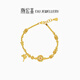 潮宏基 八寶羅盤(pán)古法黃金手鏈足金手串手飾鎏彩生日禮物 計價(jià)J 鏈長(cháng)約16-17cm+尾鏈 11.5克