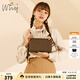 why女包時(shí)尚經(jīng)典小方包優(yōu)雅斜挎手機包百搭包包女包送媽媽送婆婆禮物啡色