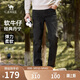 駱駝（CAMEL）男裝直筒牛仔褲春夏季舒適棉感彈力修身復(fù)古水洗長褲子M14CA1S716