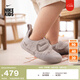 耐克（NIKE）官方男女童SWOOSH 1嬰童易穿脫運(yùn)動(dòng)鞋魔術(shù)貼學(xué)步鞋F(xiàn)B3244 004大學(xué)灰/貂棕/淺土褐 23.5