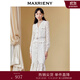 MAXRIENY[第2件半價(jià)]千金小姐蕾絲裙秋季連衣裙氣質(zhì)魚(yú)尾長(zhǎng)裙 本白 M 02