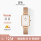 丹尼爾惠靈頓（DanielWellington）DW手表女士經(jīng)典小方表時尚歐美表七夕禮物送女友DW00100431