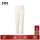 麥檬MM麥檬秋冬高腰顯瘦米燈芯絨直筒休閑褲九分褲女小個(gè)子599A250401 米白 M
