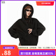 ICH MODE外套女美式衛衣開(kāi)衫春秋男女同款寬松連帽雙拉鏈慵懶情侶上衣長(cháng)袖 黑色 L