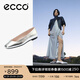 愛步（ECCO）七夕禮物 芭蕾舞鞋 百搭圓頭羊皮單鞋通勤淺口女鞋 舞悅234323 銀色23432301682 36