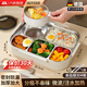 WCZ德國(guó)品牌保溫飯盒中小學(xué)生大容量可微波爐五格上班族餐盒304不銹 大號(hào)米色（成人量）+餐具   2900ml 食品級(jí)丨密封保鮮丨冬季超強(qiáng)保溫