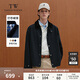 Teenie Weenie Men小熊男裝外套2025春季新款美式復(fù)古撞色翻領(lǐng)工裝夾克 藏青色 L