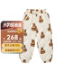 Milkbarn兒童輕薄羽絨褲男女童秋冬季長褲子寶寶外穿棉褲 蜂蜜小熊 80 cm