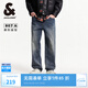 杰克·瓊斯（JACK&JONES）25年秋季男裝寬松直筒牛仔褲男士復(fù)古水洗潮流休閑品牌褲子 E42中藍(lán)牛仔 31 175 W31/L30