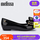 Melissa（梅麗莎）蝴蝶結(jié)低跟時尚通勤休閑女士單鞋33680 黑色 37