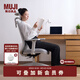 無印良品（MUJI）高靠背工作椅 椅子 辦公椅 電腦椅 會議椅 淺灰色