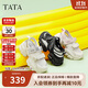 他她Tata云朵老爹鞋涼鞋厚底網(wǎng)面透氣女休閑運動(dòng)鞋2024 米白/銀 38