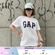 GAP男女裝2025純棉印花logo圓領(lǐng)修身短袖T恤美版856659 白色 XS 美碼 S亞洲碼175/88A